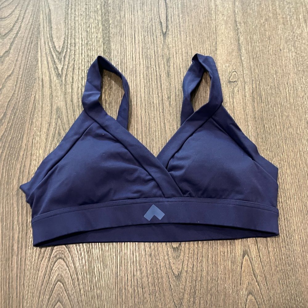 Navy Women's Wireless Bralette - Tonal